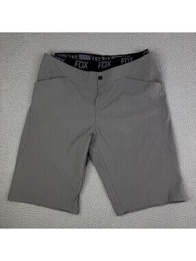 Fox Racing Ranger Lined Padded Mountain Bike Gray Shorts Men's Size 38x13